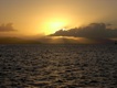 Sonnenuntergang vom Segelboot